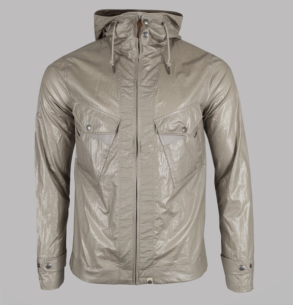 Pretty Green Zip Through Hooded Jacket Grey