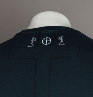 Religion Small Skeleton Logo T-Shirt French Navy