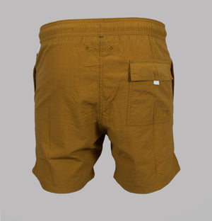 Pretty Green Logo Swim Shorts Yellow